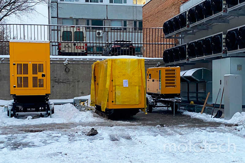 Генератор AKSA AD-710 для резервного электроснабжения центра обработки данных (ЦОД) в г. Москва.
